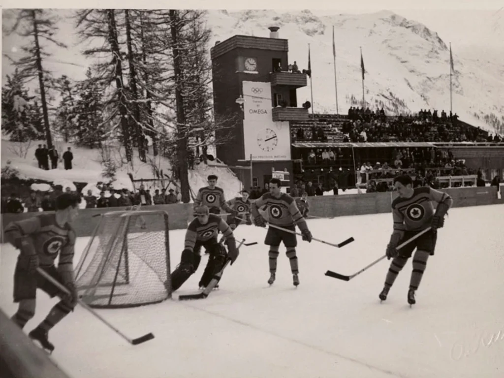 1948 St Moritz Switerland Olympics Canada wins gold