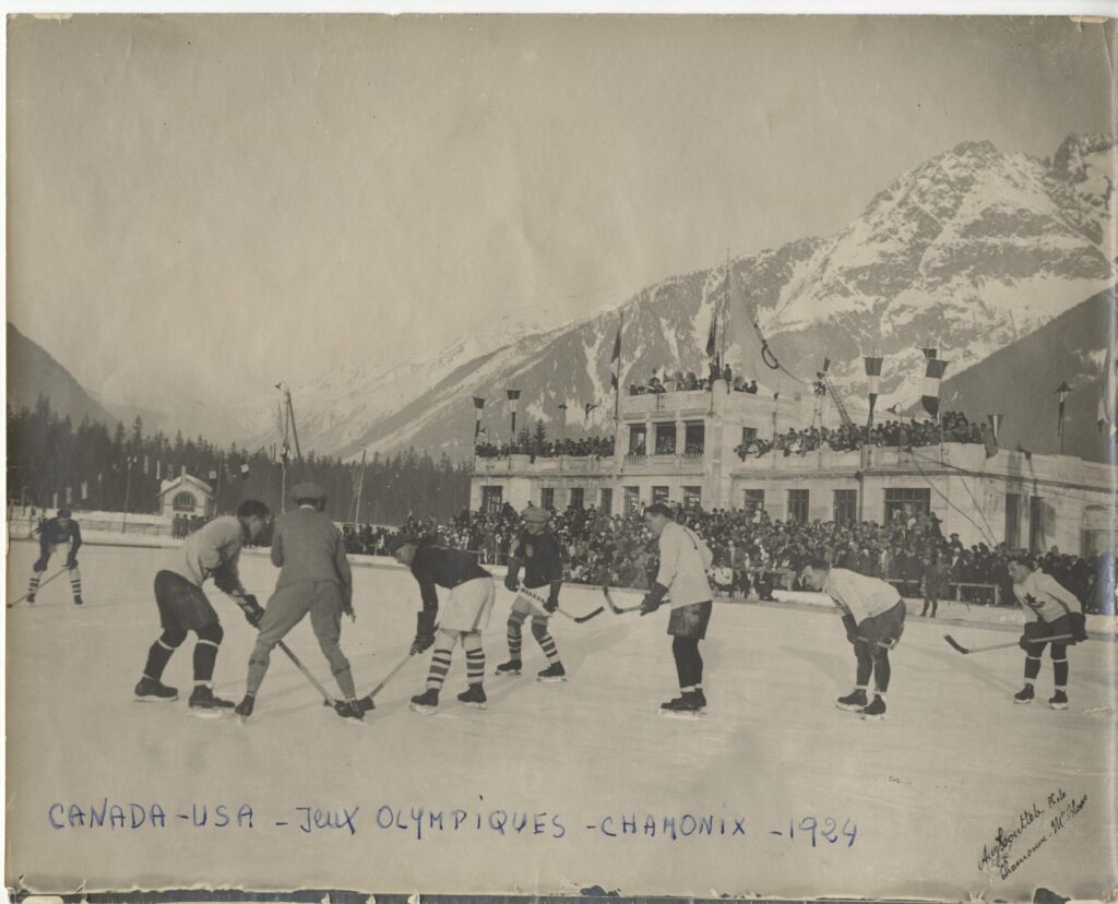 1924 - chamonix winter olympics ice hockey Canada-USA