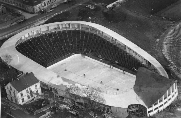 Jordal Amfi Stadium Olso Norwary 1952 Winter Olympics Ice Hockey
