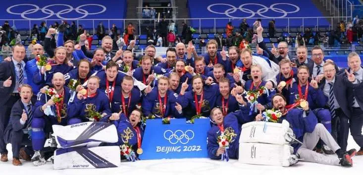Finland Wins Gold 2022 Beijing Winter Olympics Ice Hockey