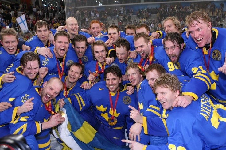 Sweden wins gold 2006 winter olympics Turin Italy